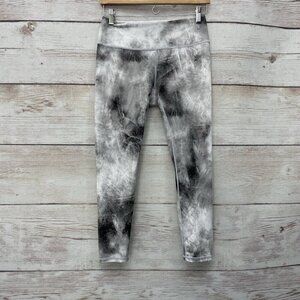 CALIA Carrie Underwood Energize 7/8 Legging Gray White Gold Metallic Womens Med